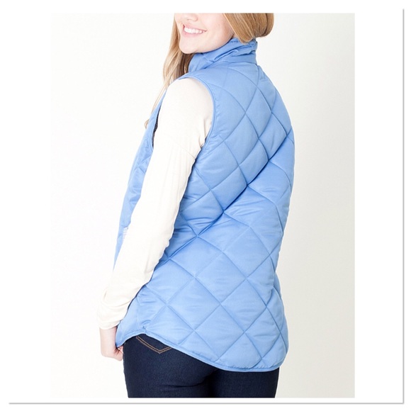 Blue Quilted Reversible Vest - Picture 2 of 5